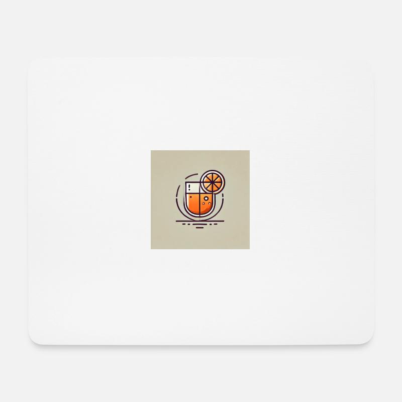 Summer Drink - Mousepad (Querformat) - Weiß