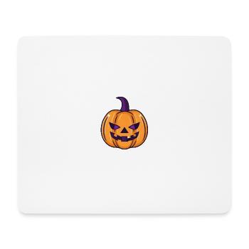 Citrouille d’Halloween - Tapis de souris (format paysage) - blanc - Devant