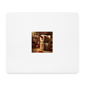 Buche und Wein - Mousepad (Querformat) - Weiß - Vorne