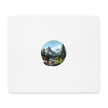 Pure nature: Your adventure in the mountains awaits! - Mouse Pad (horizontal) - white - Front