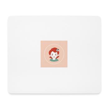 Mädchen - Mousepad (Querformat) - Weiß - Vorne