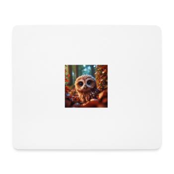Cute owl - Mouse Pad (horizontal) - white - Front
