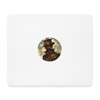 Experience Steampunk – Retro Charm and Innovation - Mouse Pad (horizontal) - white - Front