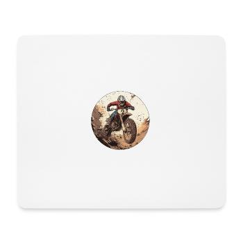Motocross adventure for real adrenaline junkies - Mouse Pad (horizontal) - white - Front