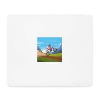 Dirt Bike, Mottocross, Motorbike, Biking - Mouse Pad (horizontal) - white - Front