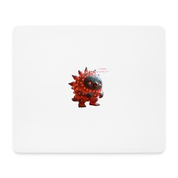 Lava-Licht Monster Glühen - Mousepad (Querformat) - Weiß - Vorne