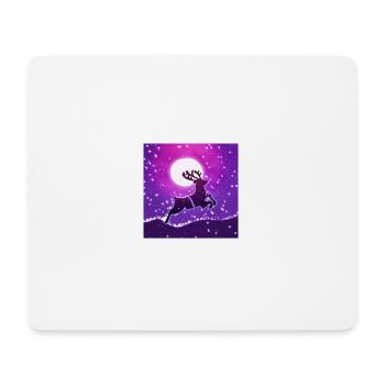 Renne au galop - Tapis de souris (format paysage) - blanc - Devant