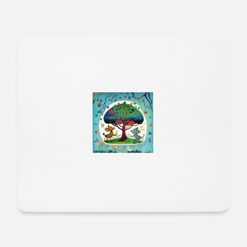 The Tree of Life - Mouse Pad (horizontal) - white