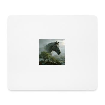 Étoile de cheval - Tapis de souris (format paysage) - blanc - Devant
