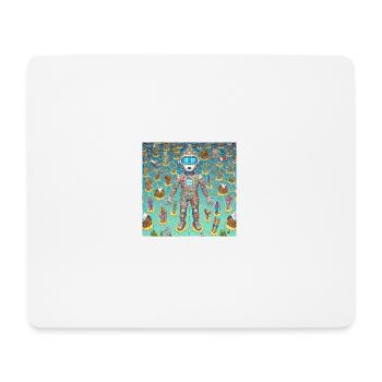Cybert - Tapis de souris (format paysage) - blanc - Devant