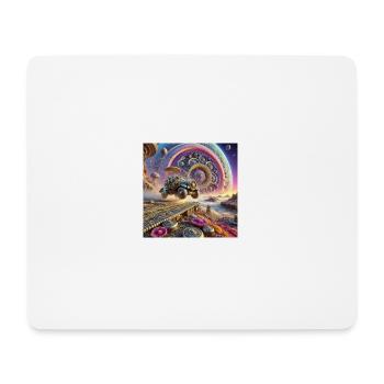 Weltall - Mousepad (Querformat) - Weiß - Vorne