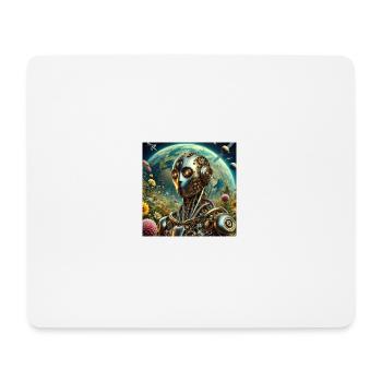 Roboter - Mousepad (Querformat) - Weiß - Vorne