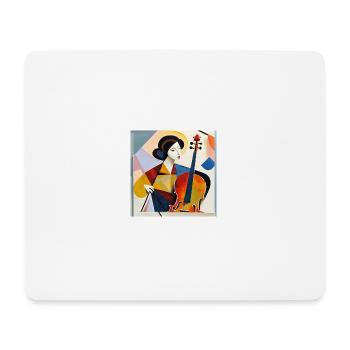 Artist at work - Mouse Pad (horizontal) - white - Front