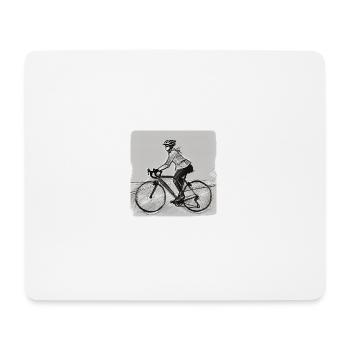 Cycling through the world - Mouse Pad (horizontal) - white - Front