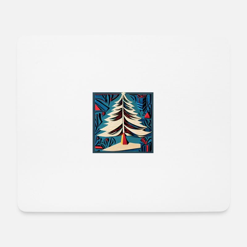Christmas tree - Mouse Pad (horizontal) - white