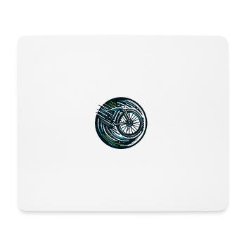 Un logo pour les cyclistes - Tapis de souris (format paysage) - blanc - Devant