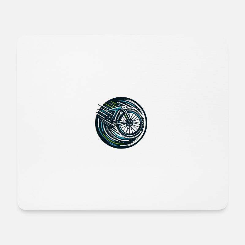 A logo for cyclists - Mouse Pad (horizontal) - white