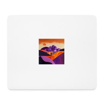 Desert at sunset - Mouse Pad (horizontal) - white - Front