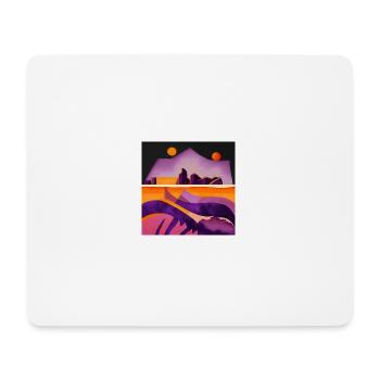 Two moons - Mouse Pad (horizontal) - white - Front