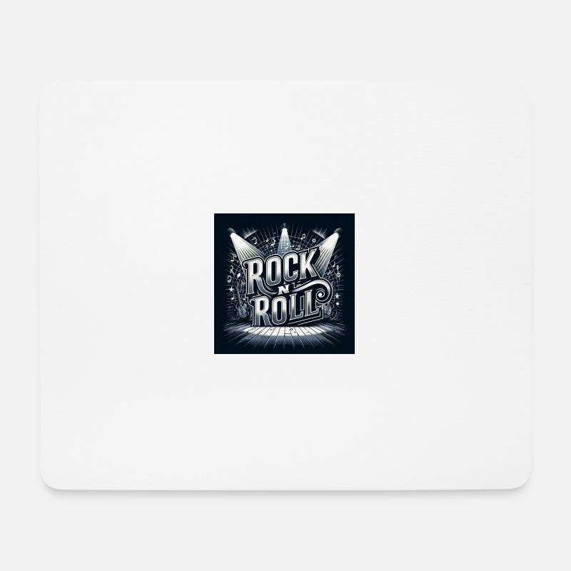 Rock n roll - Mouse Pad (horizontal) - white