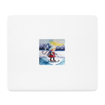 Ein bisschen Frost - Mousepad (Querformat) - Weiß - Vorne