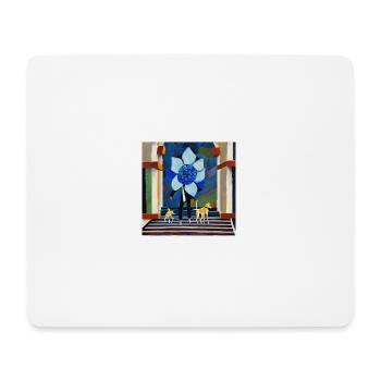 A blue flower in my head - Mouse Pad (horizontal) - white - Front