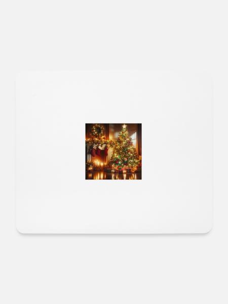 Weihnachtsbaum - Mousepad (Querformat) - Weiß