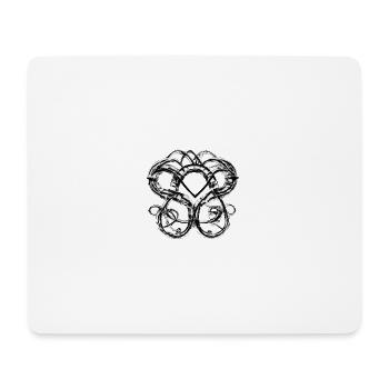 Viking knots (silver) - Mouse Pad (horizontal) - white - Front