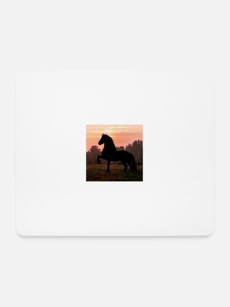 Friesian Morning - Mousepad (Querformat) - Weiß