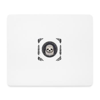 Faultier Pubertät Bär chill cool lol Gesicht illus - Mousepad (Querformat) - Weiß - Vorne
