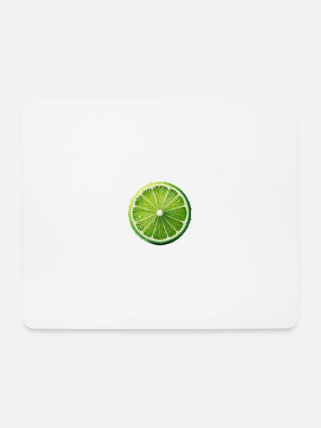 Limette - Mousepad (Querformat) - Weiß