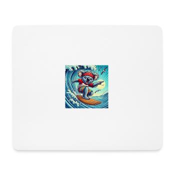 Surfen wie ein Koala: Wellen, Sonne und Spaß! - Mousepad (Querformat) - Weiß - Vorne