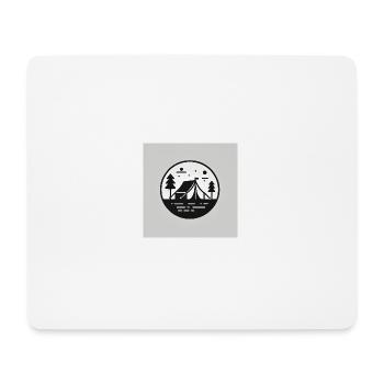 Camping : Expérience de la nature, de la liberté, de l’aventure - Tapis de souris (format paysage) - blanc - Devant