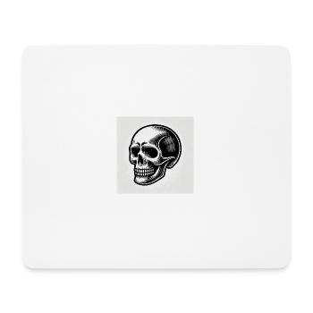 Skull: Symbol of death and rebellion - Mouse Pad (horizontal) - white - Front