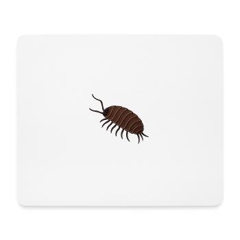 Runde Assel Illustration, Kultshirt , Kellerassel  - Mousepad (Querformat) - Weiß - Vorne