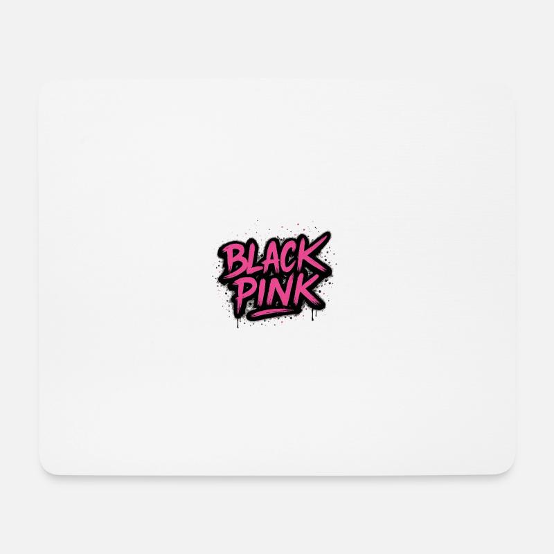 Black pink - Mouse Pad (horizontal) - white
