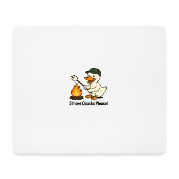 S’more charlatans s’il vous plaît ! – Canard de camping - Tapis de souris (format paysage) - blanc - Devant