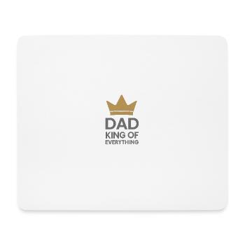 Dad King of Everything - Mousepad (Querformat) - Weiß - Vorne