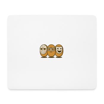 Die Brötchen-Bande – Masken-Edition - Mousepad (Querformat) - Weiß - Vorne