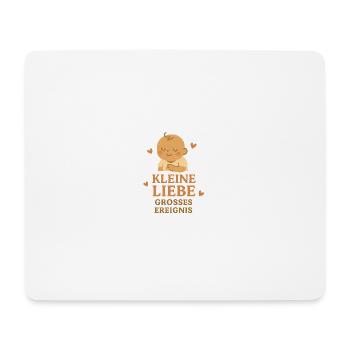 Kleine Liebe Grosses Ereingnis - Mousepad (Querformat) - Weiß - Vorne