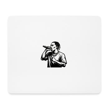 HipHop, rapper. - Mouse Pad (horizontal) - white - Front
