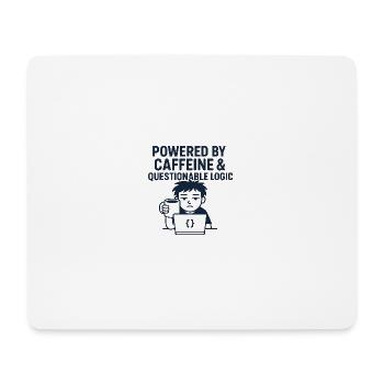 Coffee Machine and Technical Style - Mouse Pad (horizontal) - white - Front