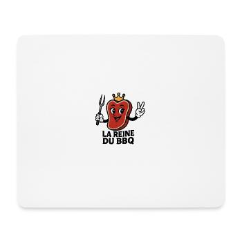 La Reine du BBQ - Tapis de souris (format paysage) - blanc - Devant
