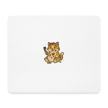 Katzenbolognese - Mousepad (Querformat) - Weiß - Vorne
