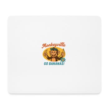Monkey - Monkeyville - Mouse Pad (horizontal) - white - Front