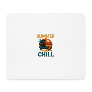 Summer & Chill - Mousepad (Querformat) - Weiß - Vorne