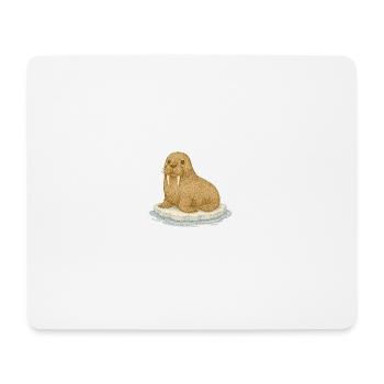 Nordic Arctic - Walrus - Mouse Pad (horizontal) - white - Front