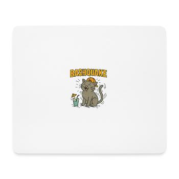 BASHQUAKE - Mousepad (Querformat) - Weiß - Vorne
