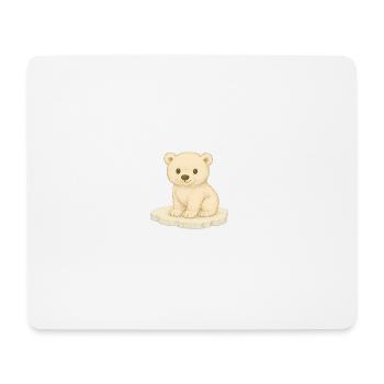 Arctique nordique - Ours polaire - Tapis de souris (format paysage) - blanc - Devant