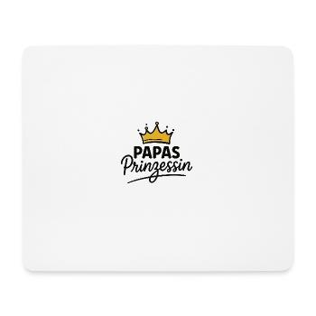 Papas Prinzessin - Mousepad (Querformat) - Weiß - Vorne